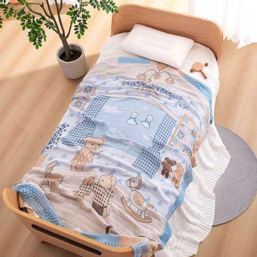 Damen Tagesdecke mit fröhlichem Tiermotiv Karnz