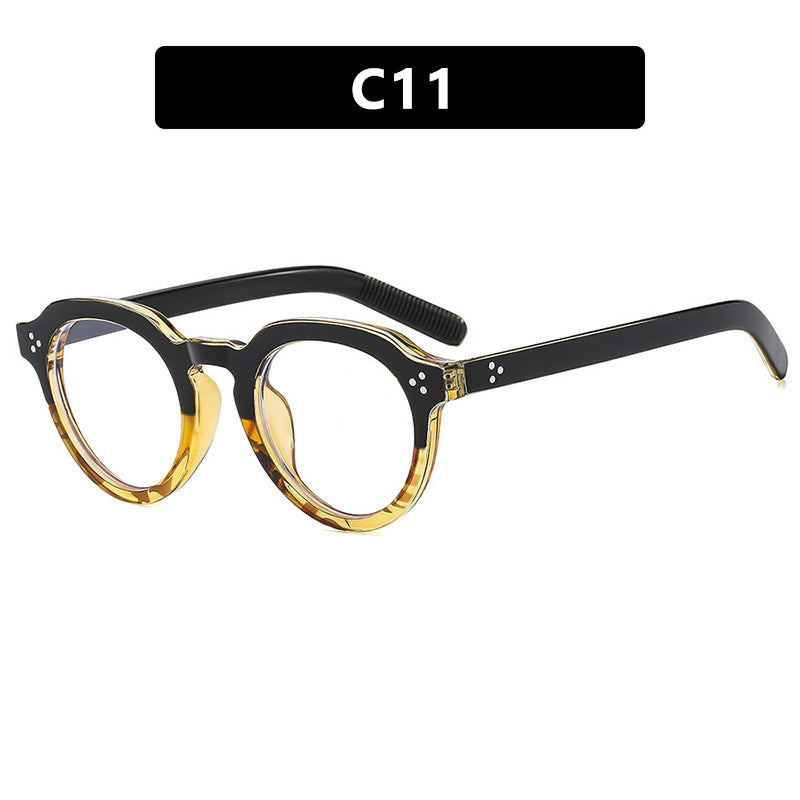Damen stilvolle runde Brille Karnz