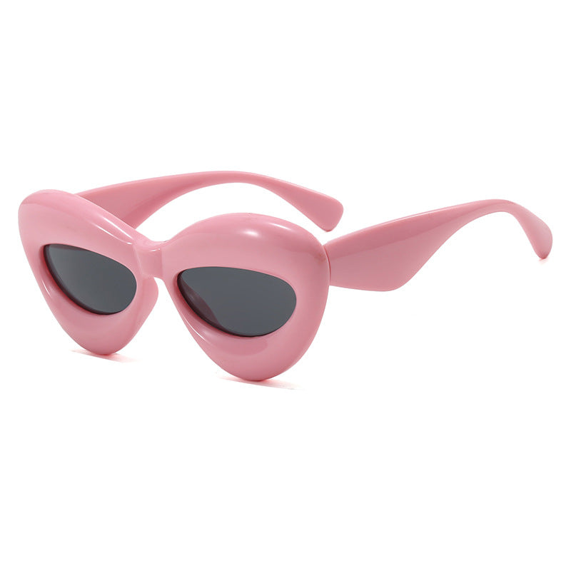 Damen Cat-Eye Sonnenbrille mit innovativem Kunststoffrahmen Karnz