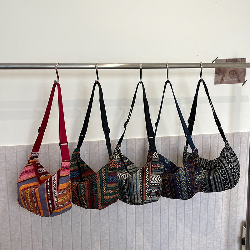 WoBohemian Ethnisches Muster Hobo Tasche Karnz