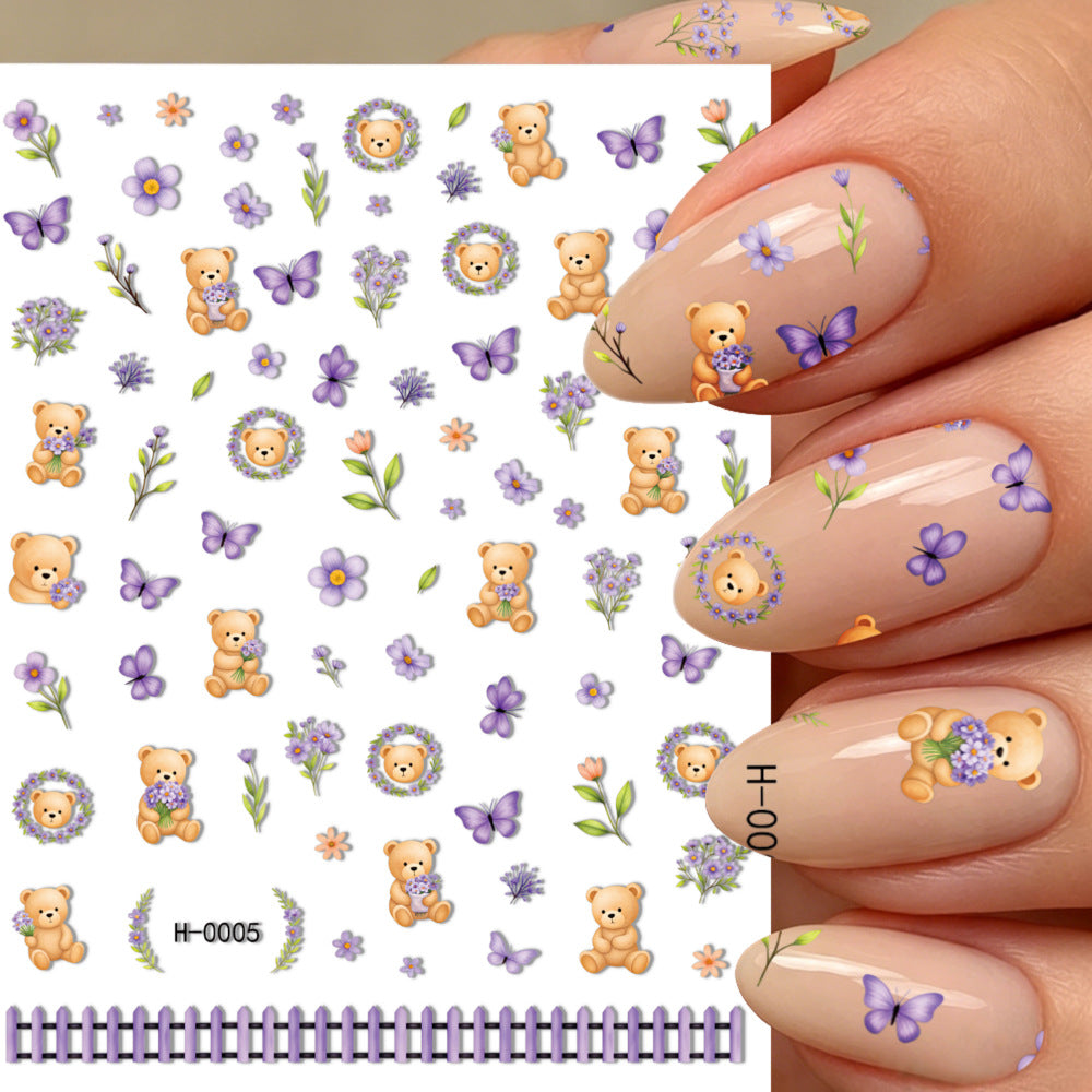 Niedliche Hunde-Themen-Nagelkunst-Sticker