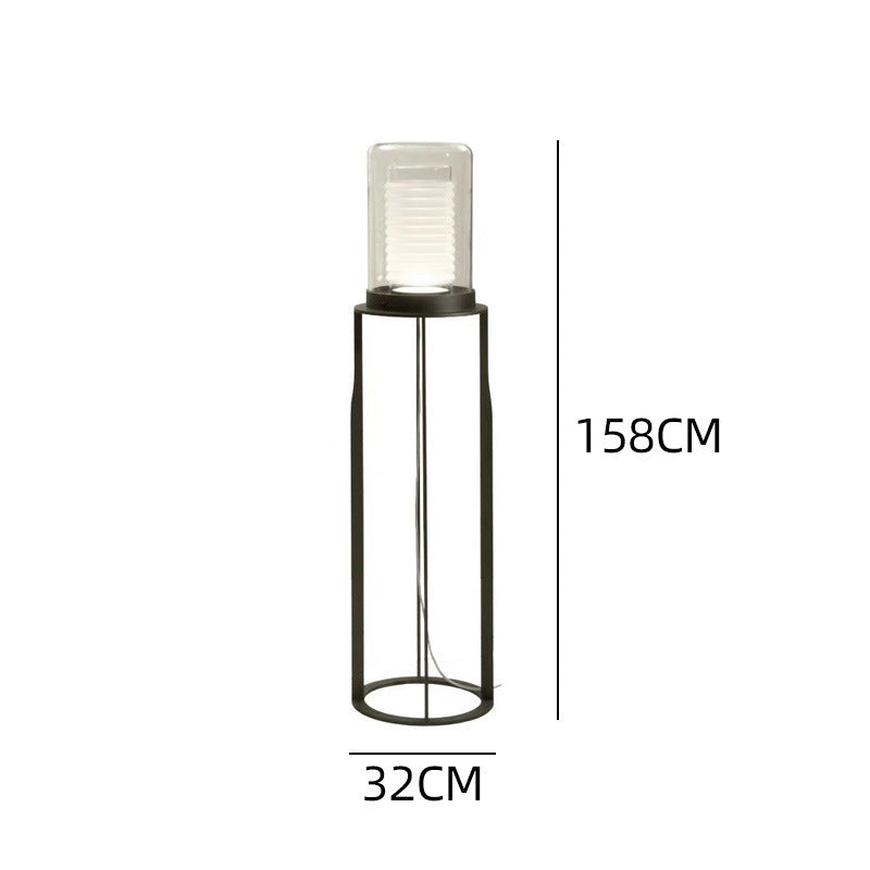 Moderne transparente Tischlampe