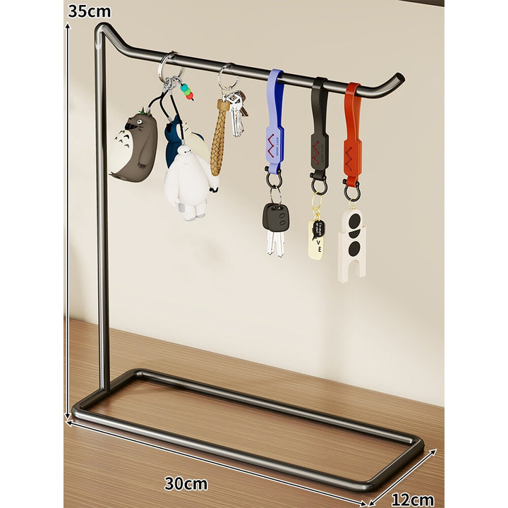 Desktop Schlüsselanhänger Organizer Stand Minimalistischer Metall Hängender Schlüsselhalter Rack