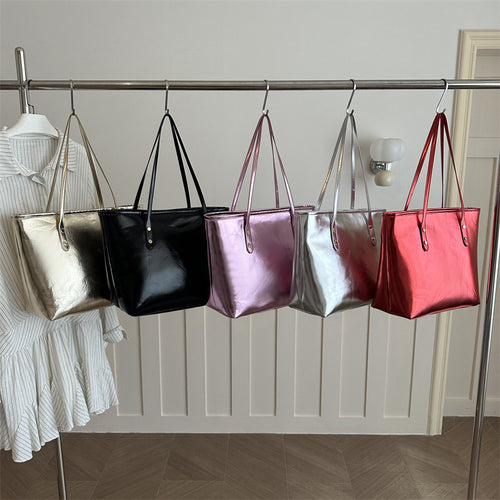 Elegante Lackleder Tote