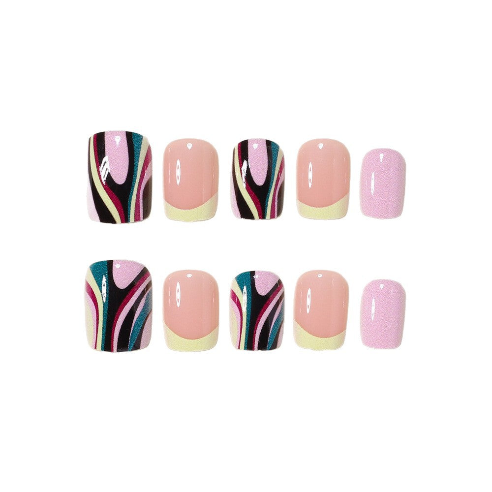 Künstlerisches französisches Nageldesign Karnz