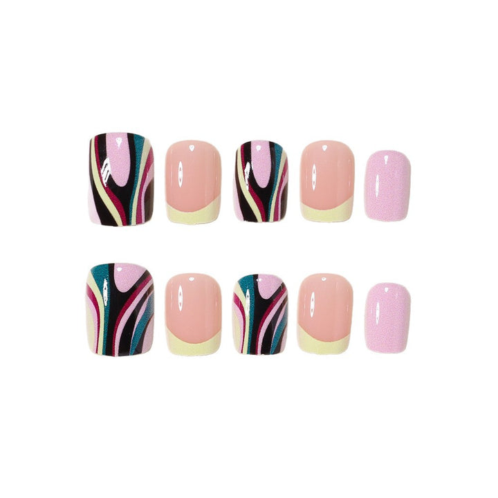 Künstlerisches französisches Nageldesign Karnz