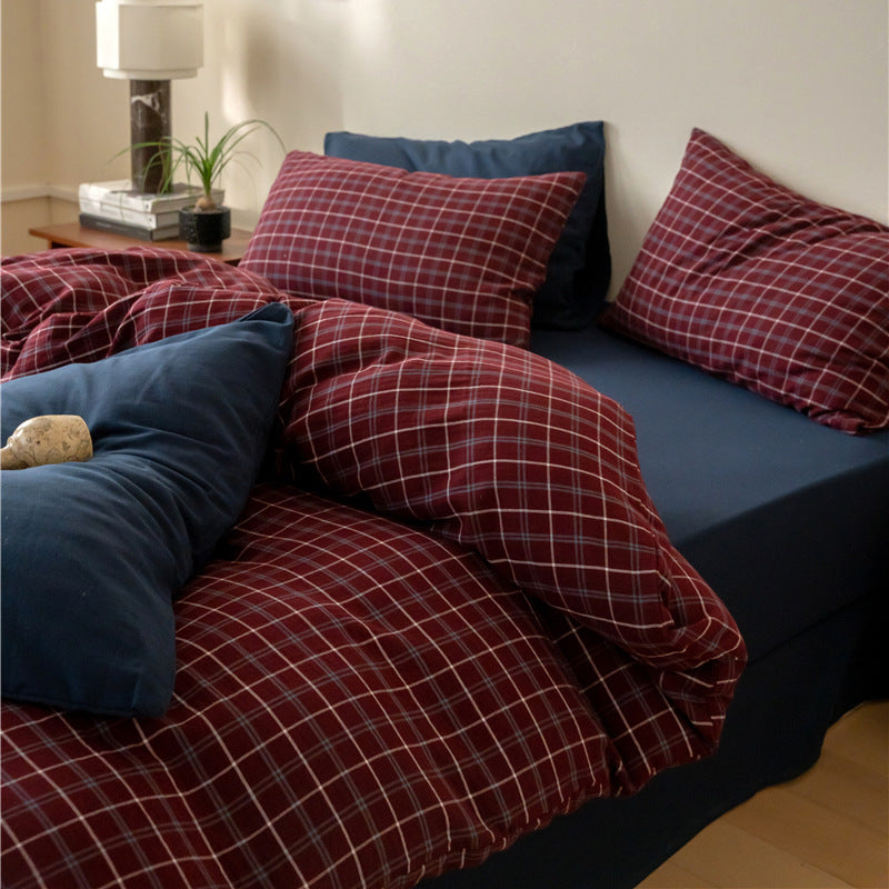Gemütliches Flanell Bettüberwurf Set