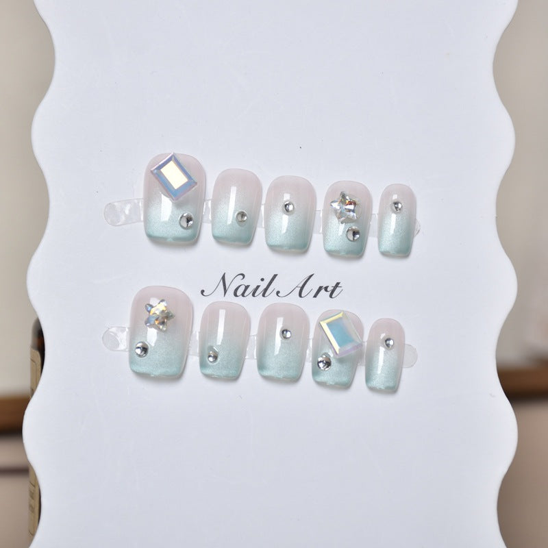 Glitzerndes Press-On Nagelkunst Set Karnz