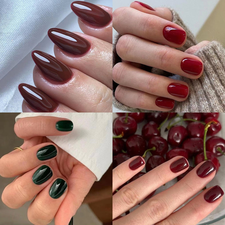 Elegante Nagelkunst mit Glanzfinish Karnz
