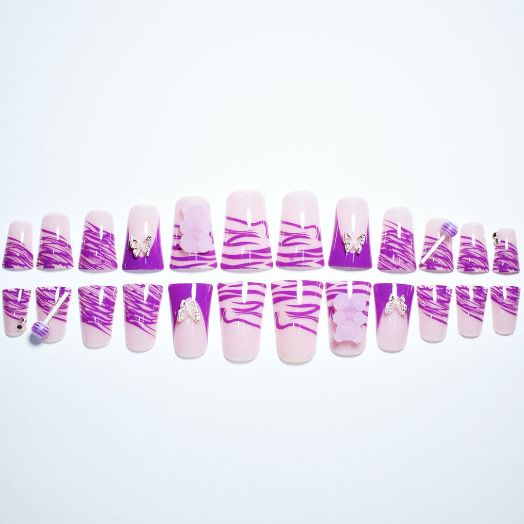 Künstlerische Schmetterling Nageldesign Erweiterungen Karnz