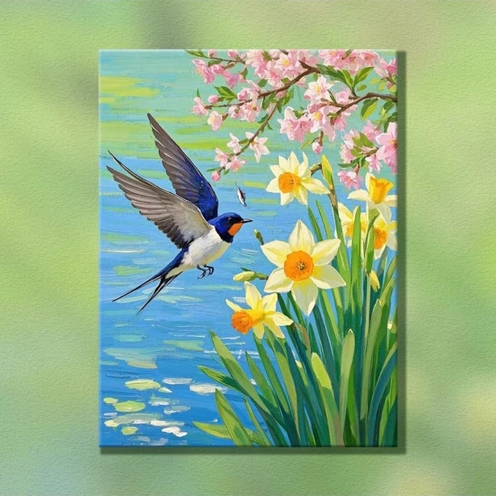 Natur-inspirierte dekorative Leinwandkunst Karnz