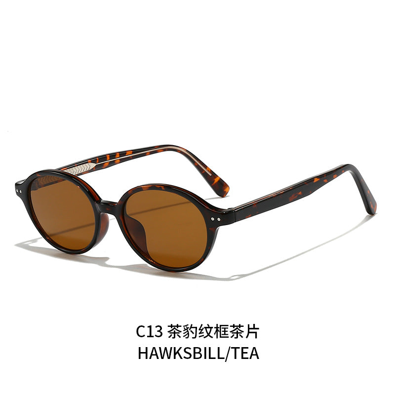 Damen runde Sonnenbrille mit modernem, stylish Rahmen Karnz