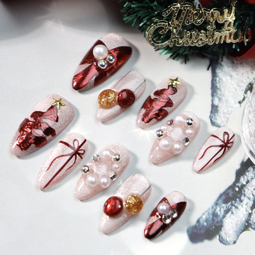 Festive Dekorative Press-On Nagel Set