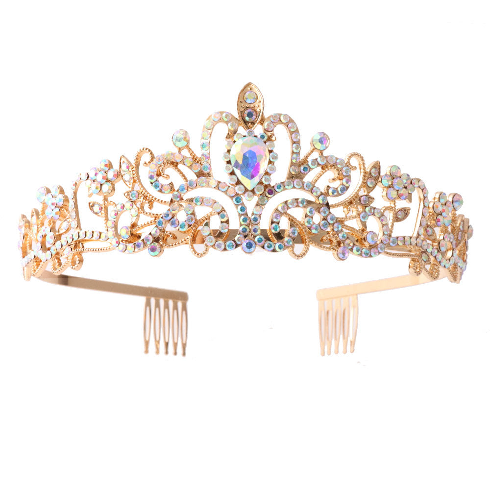 Damen Funkelnde Kristall-Tiara mit filigranem Design Karnz