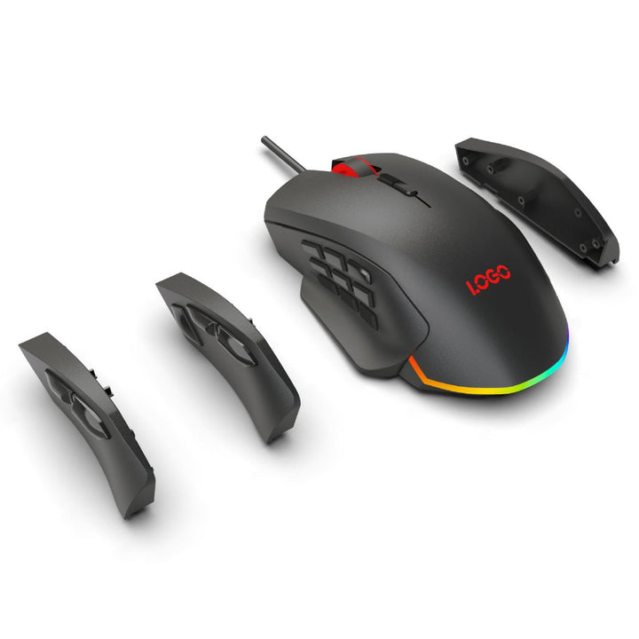Gaming Maus mit Anpassbaren Seitentasten Karnz