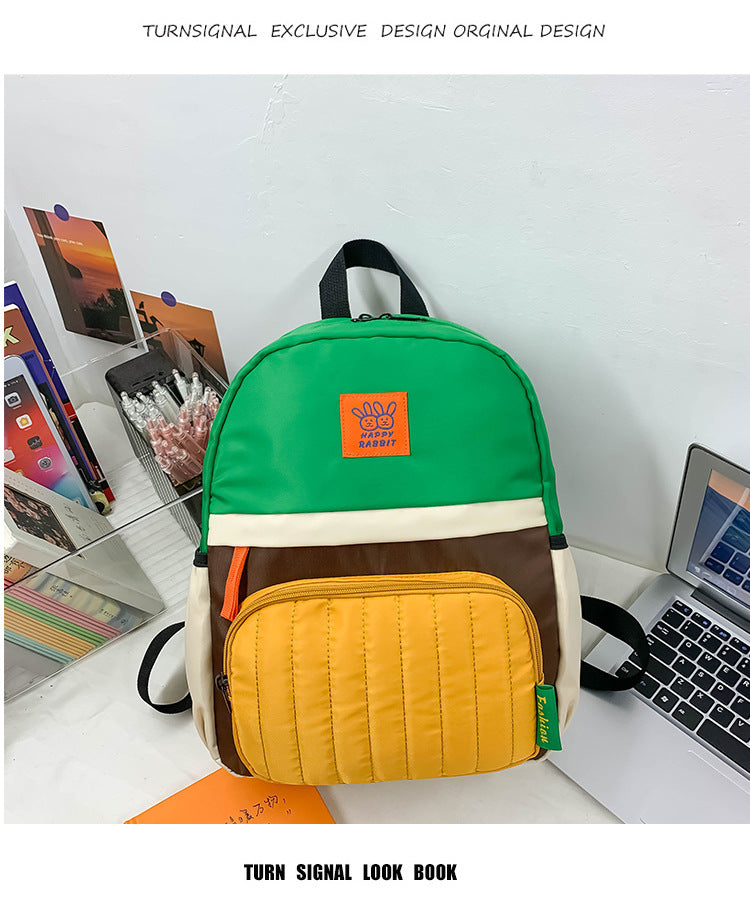 Farbe-Block Lässiger Rucksack Karnz