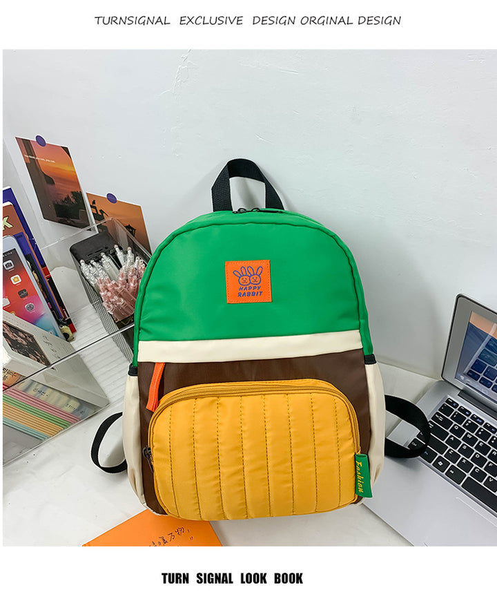 Farbe-Block Lässiger Rucksack Karnz