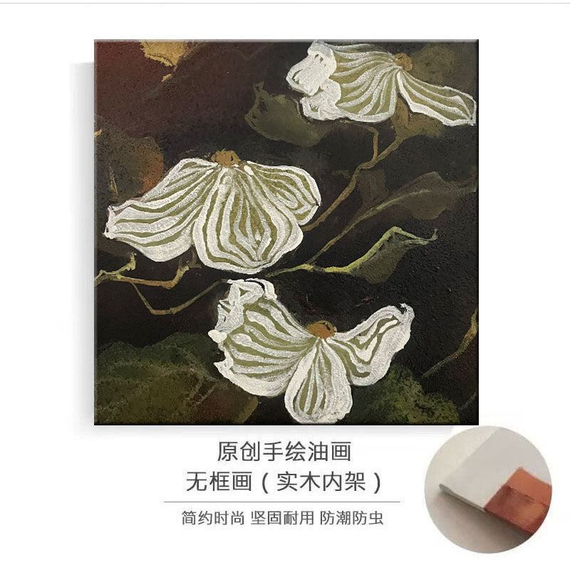 Texturiertes floralem Canvas Wandkunst