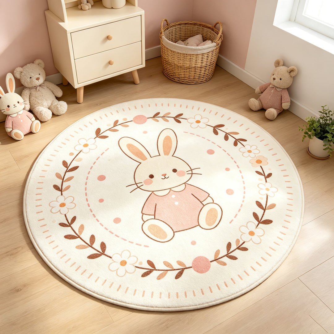 Bunny-Themen runde Teppich