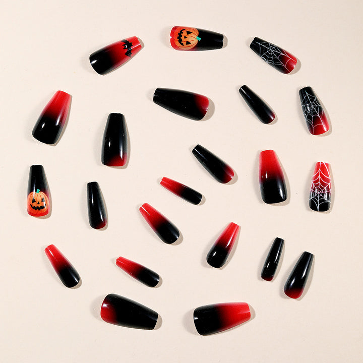 Halloween-inspirierte Acryl-Nagelkunst Karnz