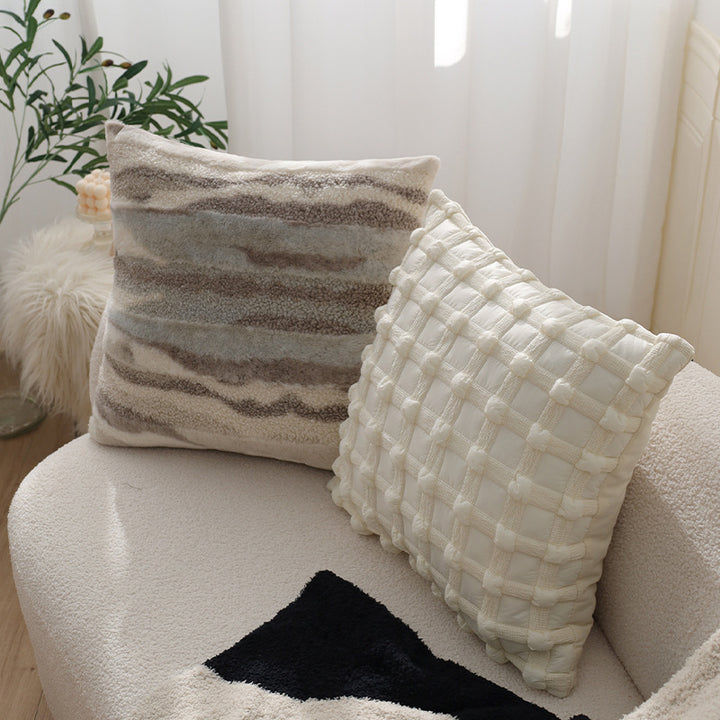 Kuschelkissen im Teddyfell-Stil Karnz