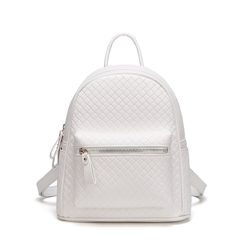 Gewebter Leder Mini-Rucksack Karnz