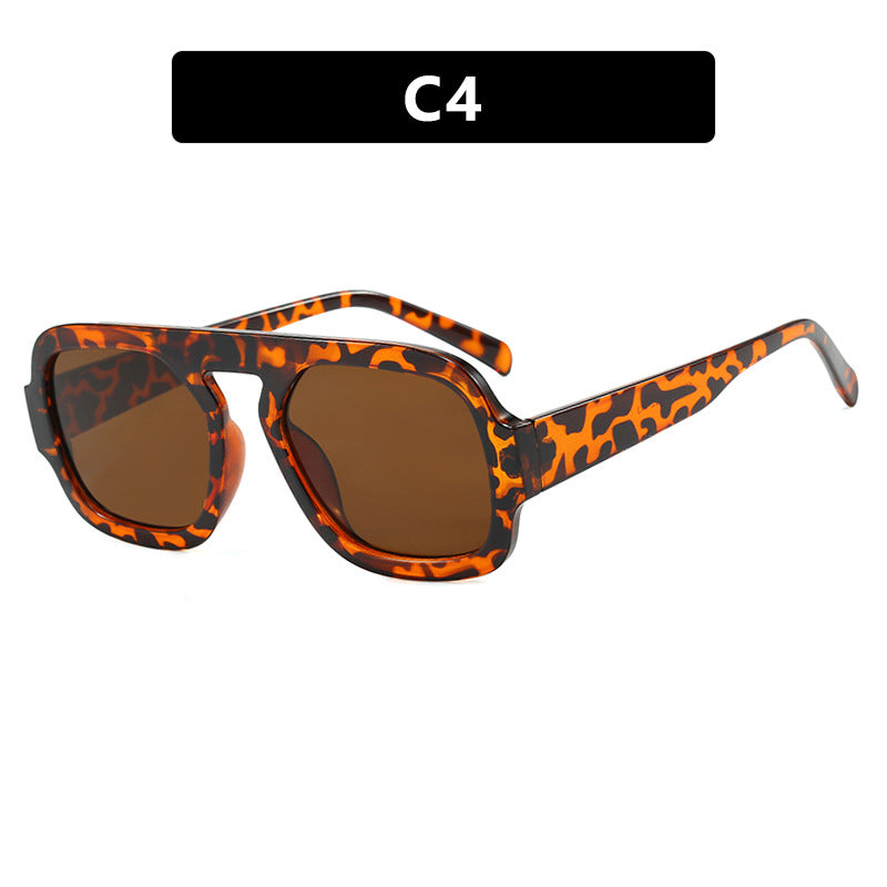 Damen trendige Sonnenbrille mit markantem eckigem Design und UV-Schutz Karnz