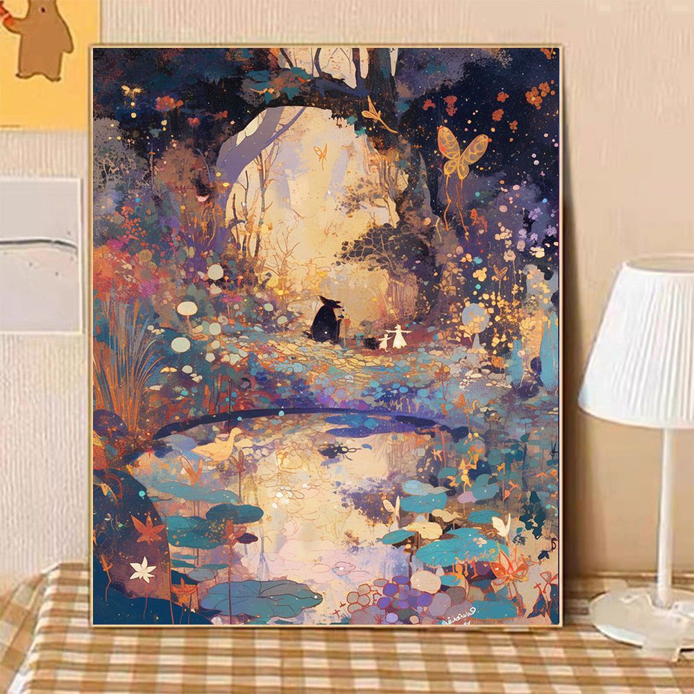 Verzauberte Abendlandschaft Leinwandkunst Karnz