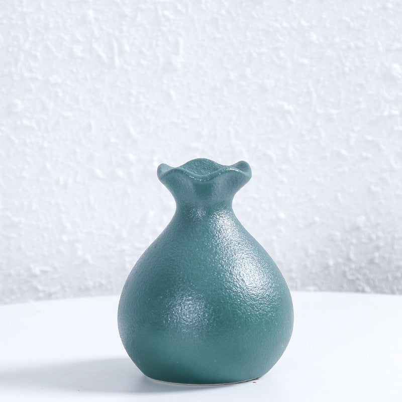 Einzigartige gebogene keramische Blumenvase Karnz
