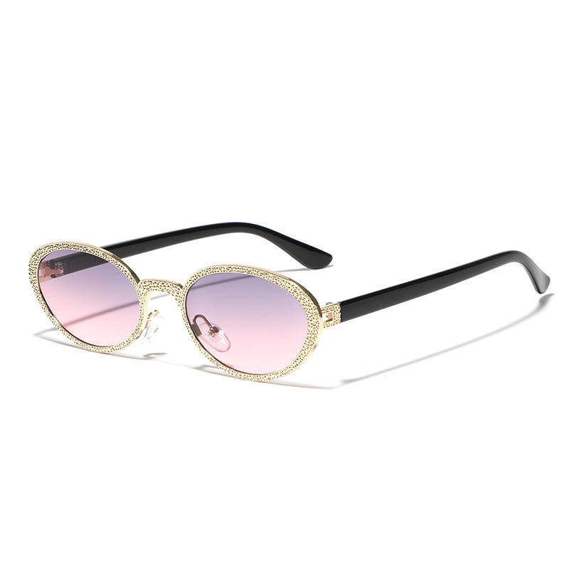 Damen Glamouröse Sonnenbrille mit funkelnder Rahmenverzierung Karnz
