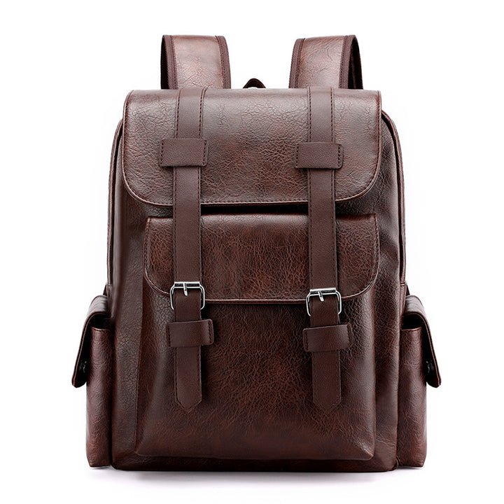 Vintage Stil Leder Rucksack Karnz
