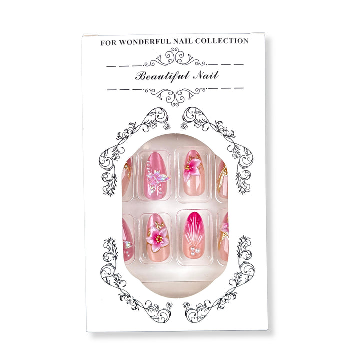 Floral Nail Art Press-On Set