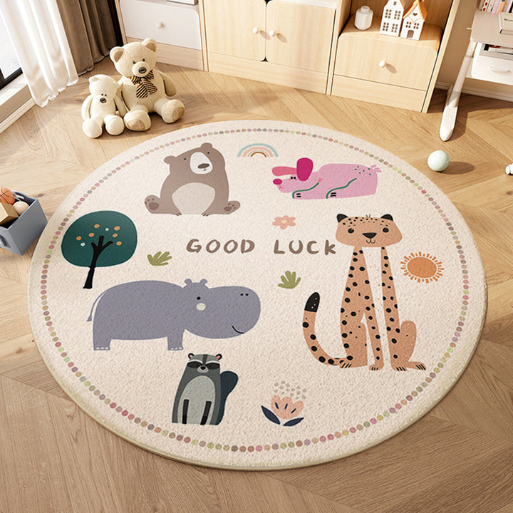 Verspielter Monster-Themen-Teppich