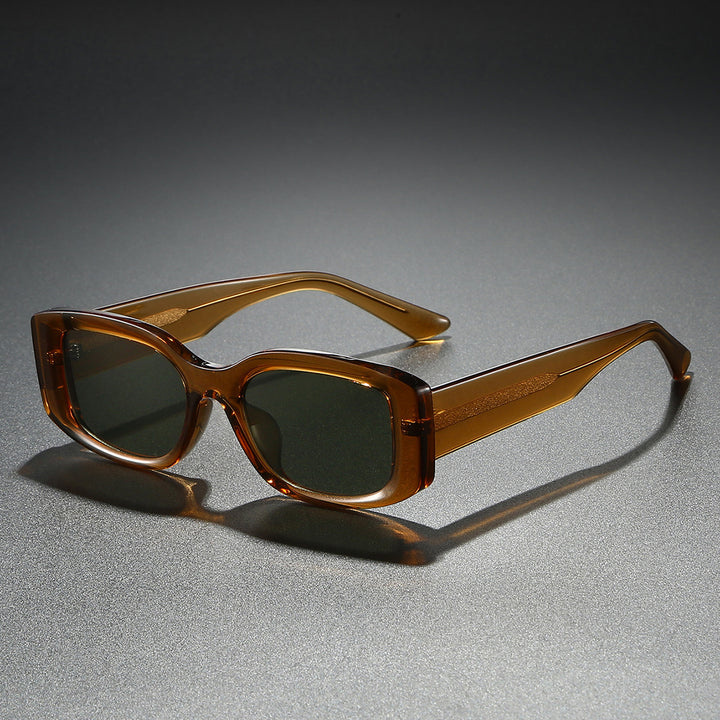 Damen modische Sonnenbrille im stylischen, eckigen Rahmen Karnz