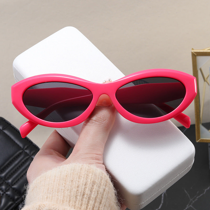 Damen Cat-Eye Sonnenbrille mit breitem Rahmen und UV-Schutz Karnz