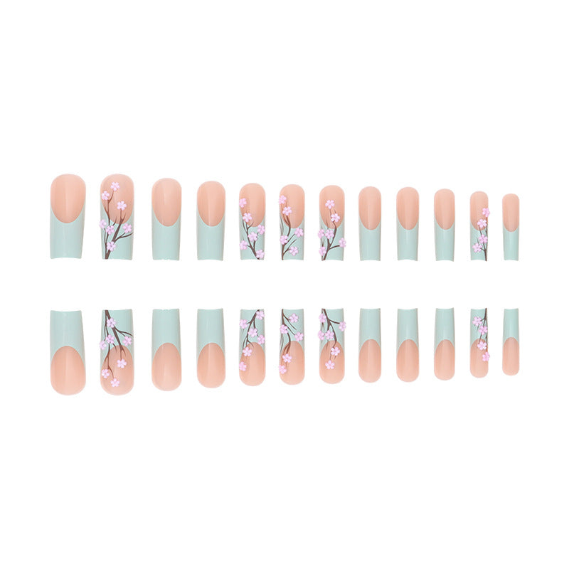 Floral Blossom Stiletto Press-On Nails Karnz