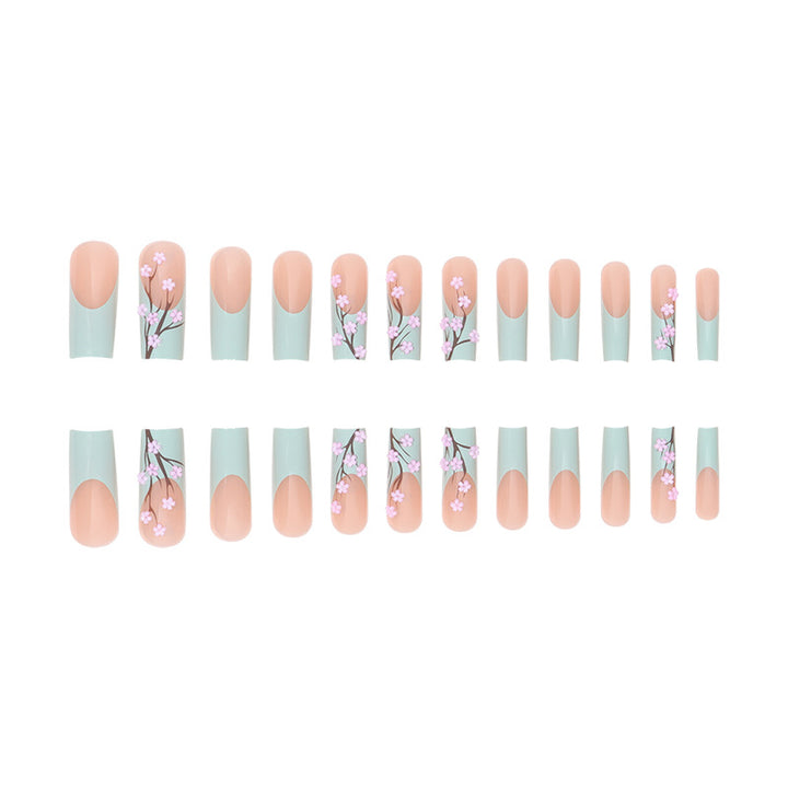 Floral Blossom Stiletto Press-On Nails Karnz