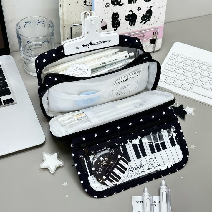 Musikalisches Keyboard-Themen Bleistift Organizer