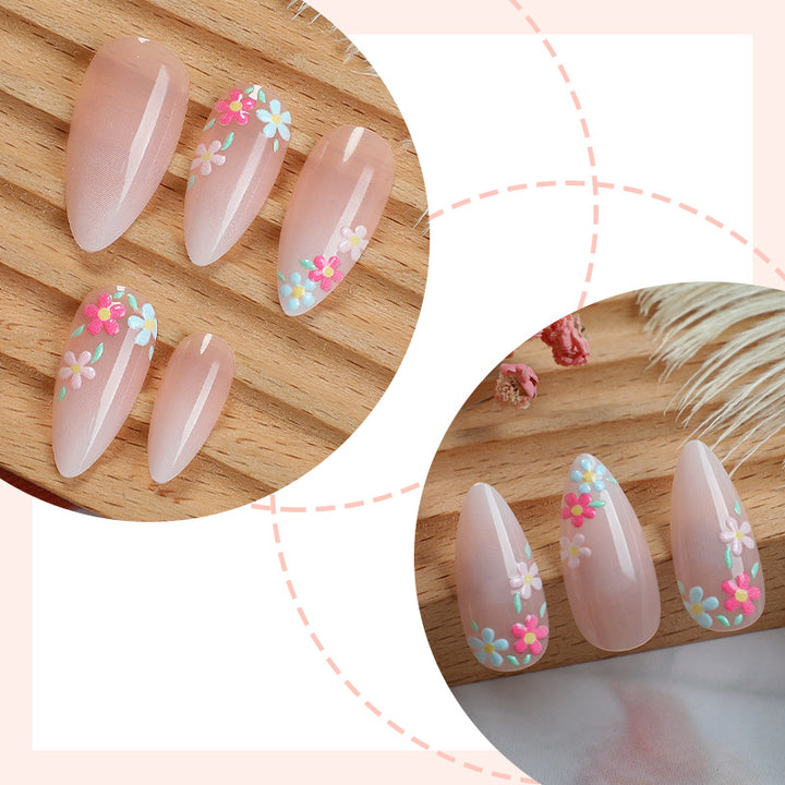 Floral Decorative Press-On Nail Set Karnz 1788496020