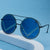 Damen modische runde Sonnenbrille Karnz