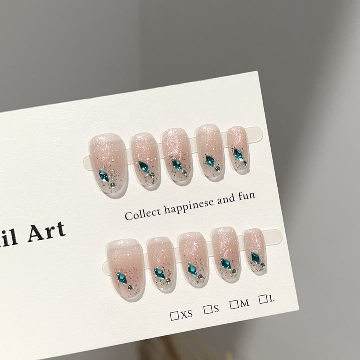 Glamouröses Press-On Nagelkunst Set