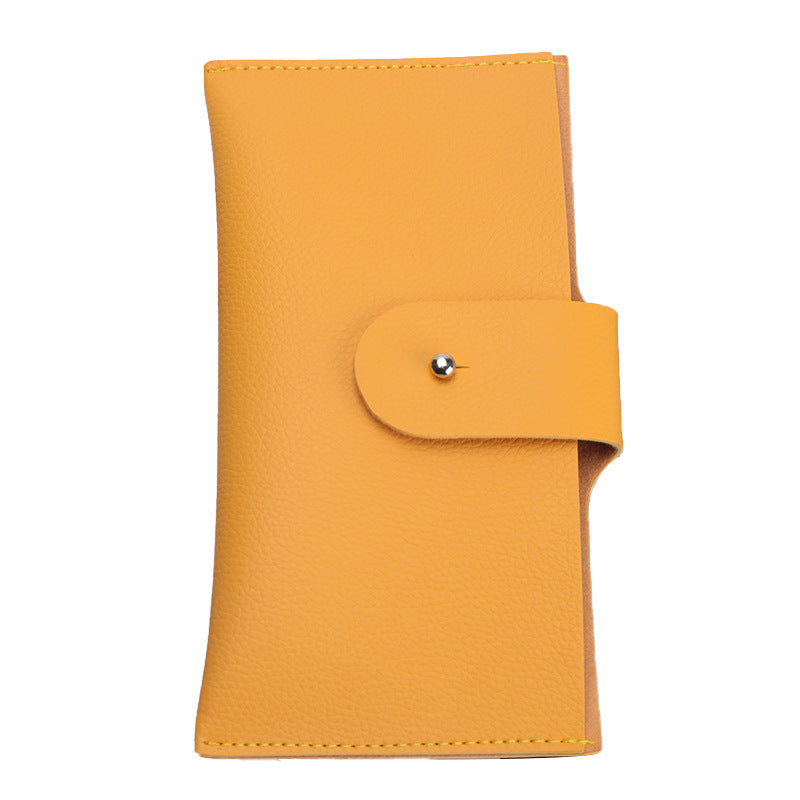 Stylische Strukturierte Leder Brieftasche Karnz