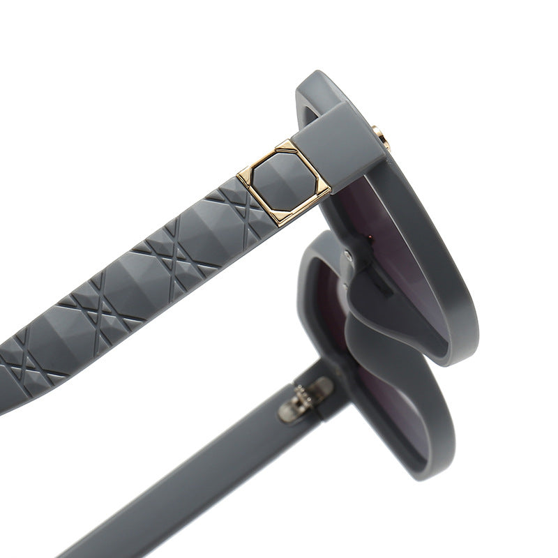 Damen Sonnenbrille mit stilvollem, quadratischem Rahmen und eleganten Details Karnz