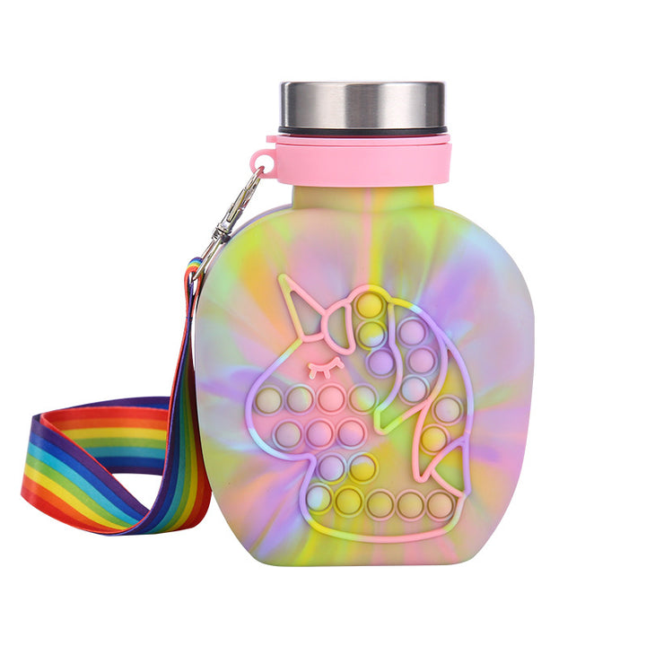 Unisex Trinkflasche mit niedlichem Einhorn-Design Karnz
