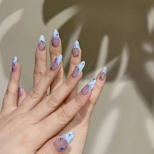 Elegantes Abstraktes Nagelkunst Design Kit