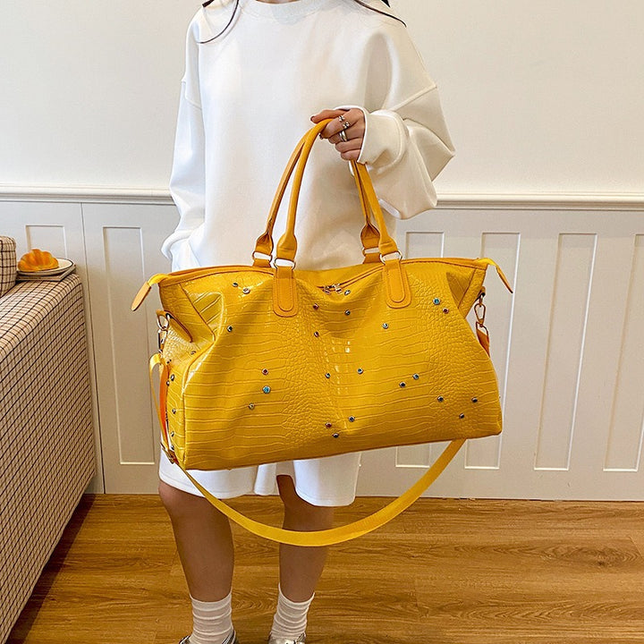 Stylische Krokodil-Textur Wochenend-Duffel-Tasche Karnz
