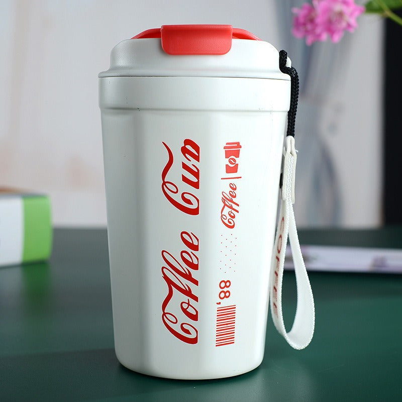 Damen isolierter Kaffeebecher mit praktischer Tragevorrichtung Karnz