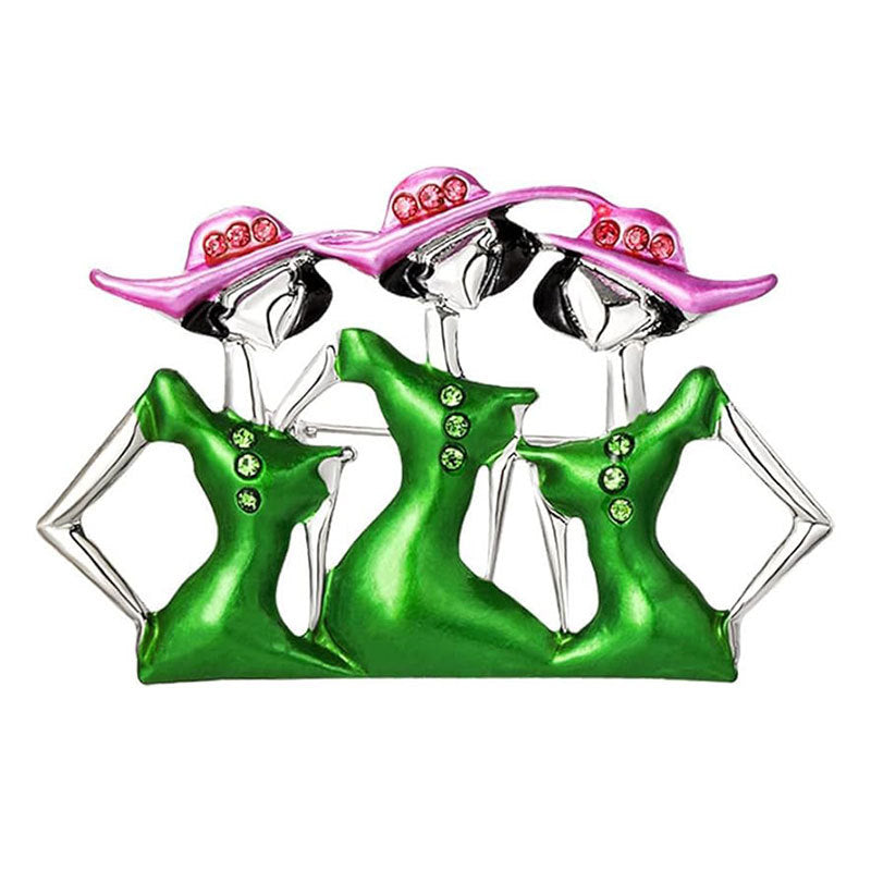 Künstlerische Figurinen Brosche Karnz