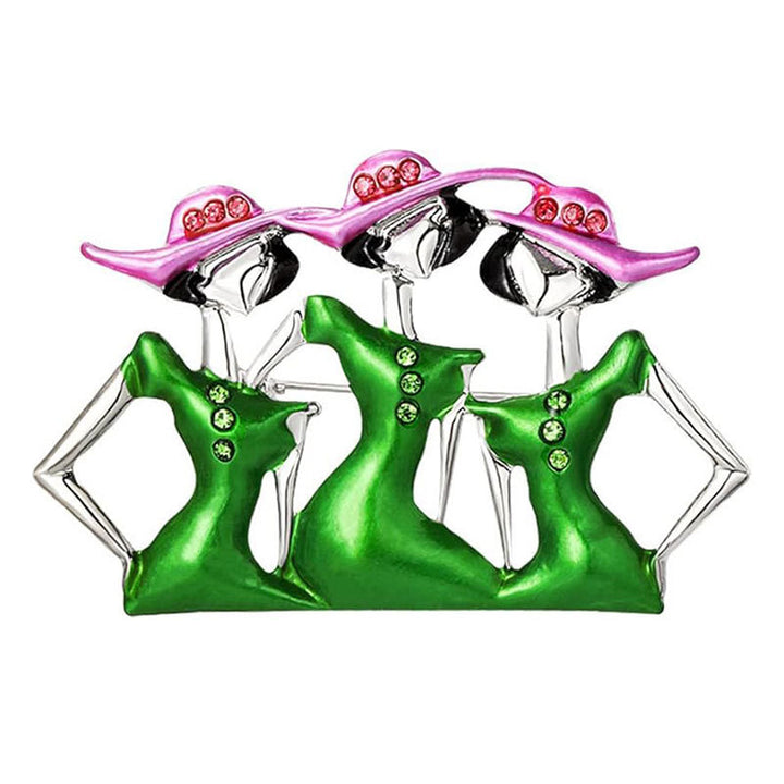 Künstlerische Figurinen Brosche Karnz