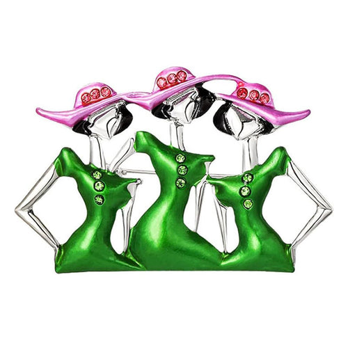 Künstlerische Figurinen Brosche Karnz